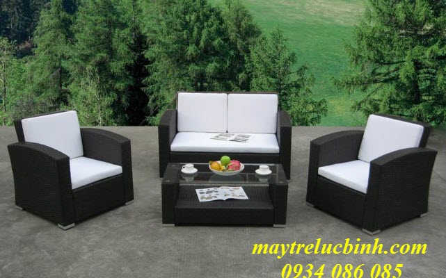 Bàn ghế mây nhựa RV328