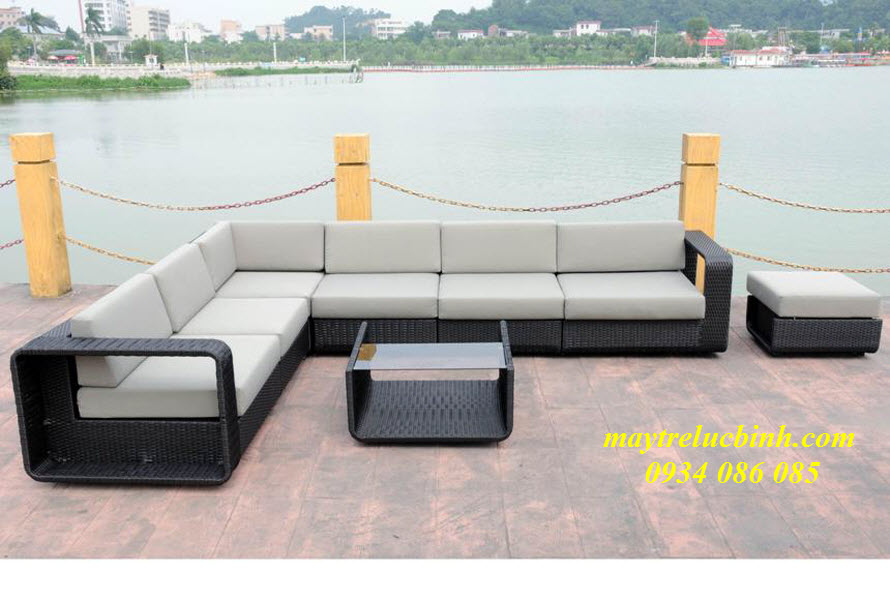 Sofa - salon nhựa giả mây RV334