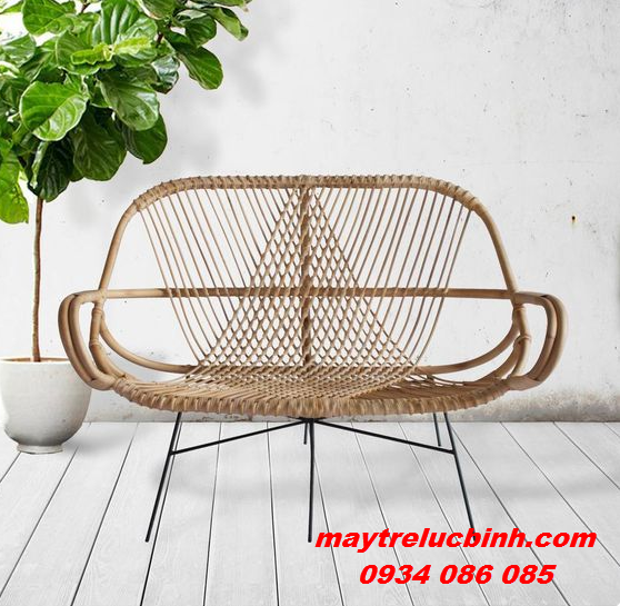 Natural rattan bench BV835